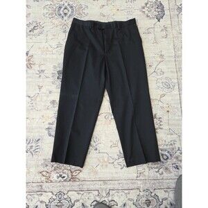 #470 Covington Vtg 90s Y2k Black Cotton Chinos Trousers Men 38x29